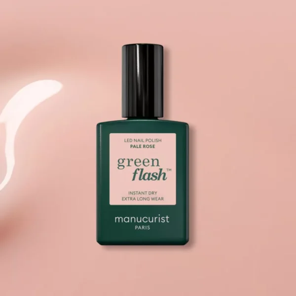 Vernis pale rose green flash