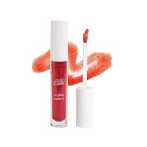 Gloss Pailleté Rouge Chéri - si si la paillettes à Rennes Samcha