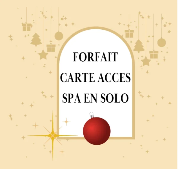 Offre Noël 2024 Carte accès SPA en solo